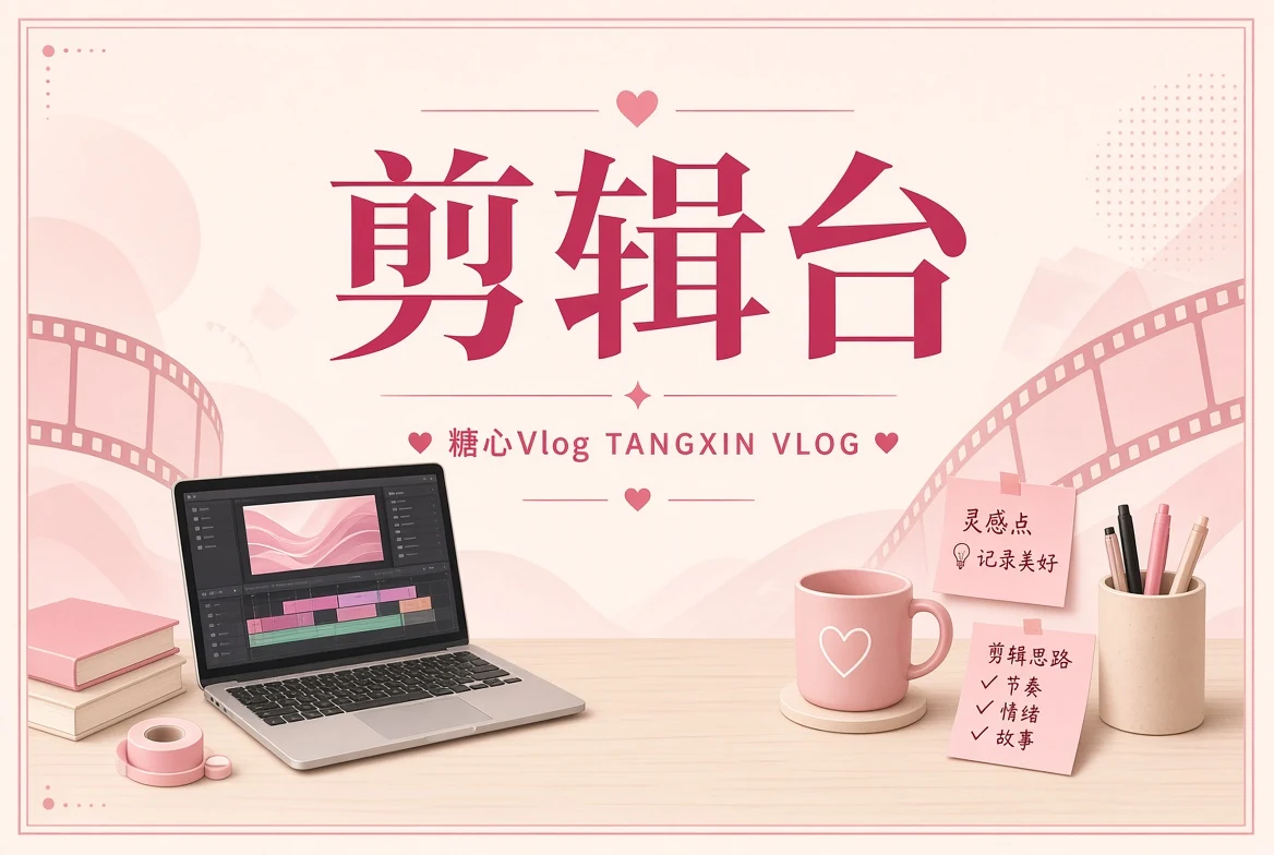 剪辑台影像创作流程画面